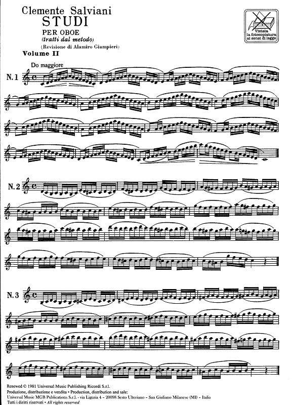 Studi per oboe Vol. 2
